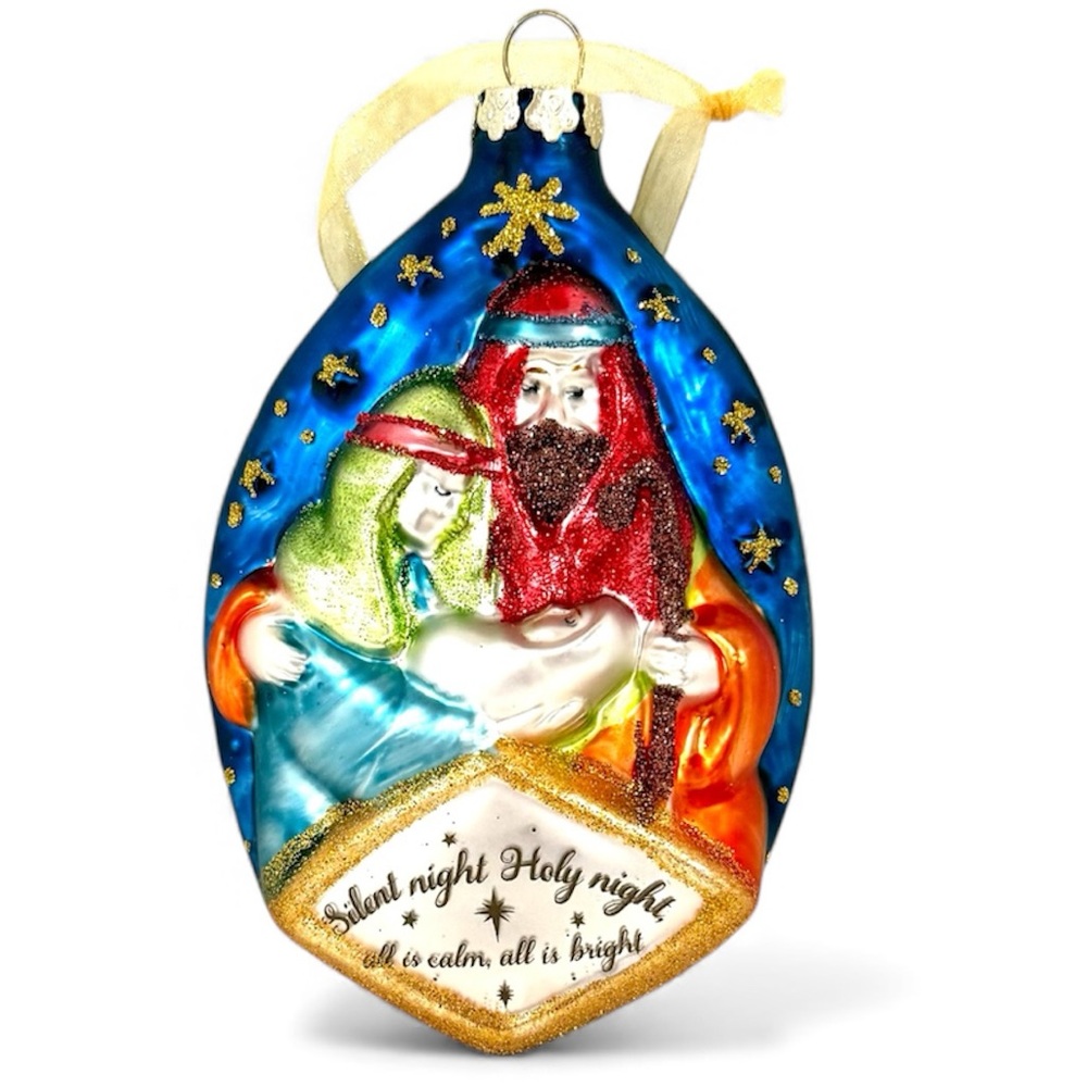 Demdaco The Mercantile Collection ‘Silent Night’ Vibrant Nativity Ornament - EUC